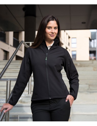 RES-R231F-Womens Printable Softshell Jacket with Recycled Fleece Inner